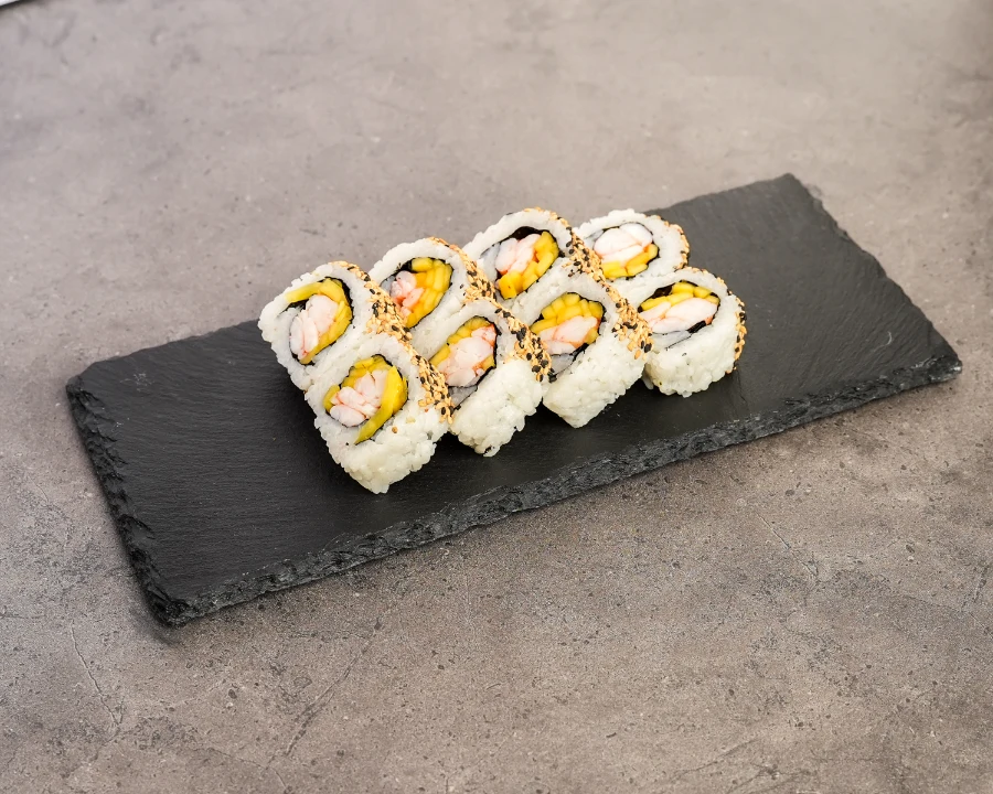 Inside Out Ebi Mango Rolls