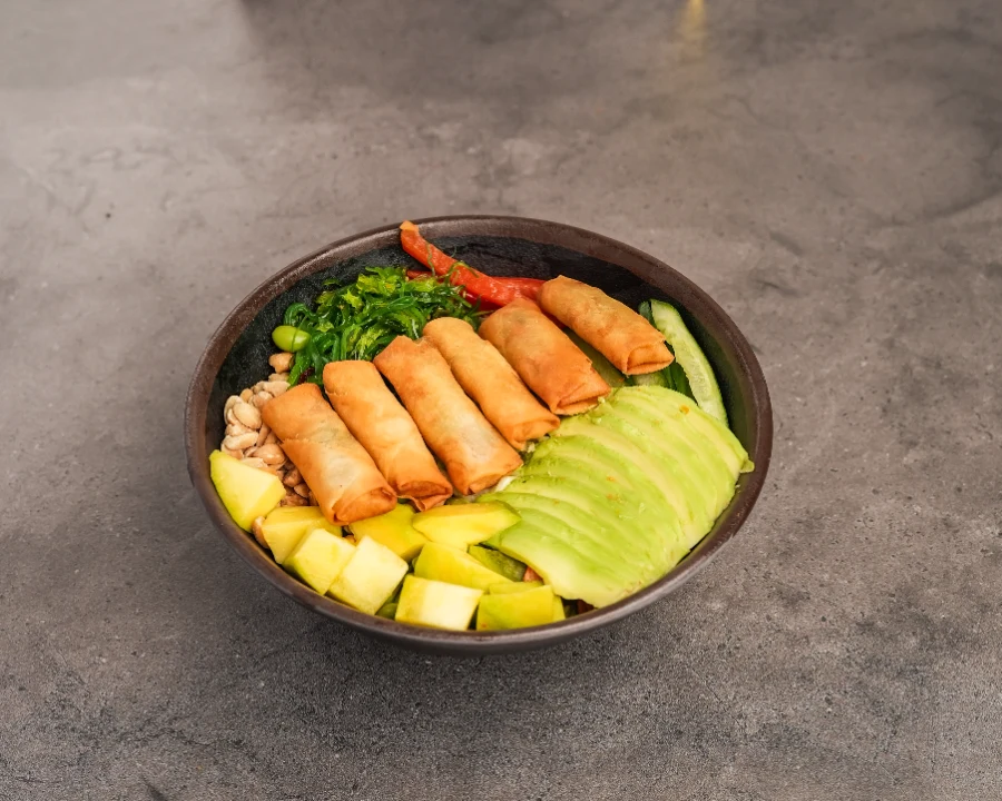 Poke Bowl Frühlingsrollen (vegan)
