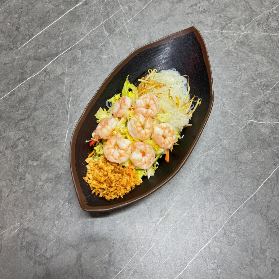 Glasnudelsalat Garnelen